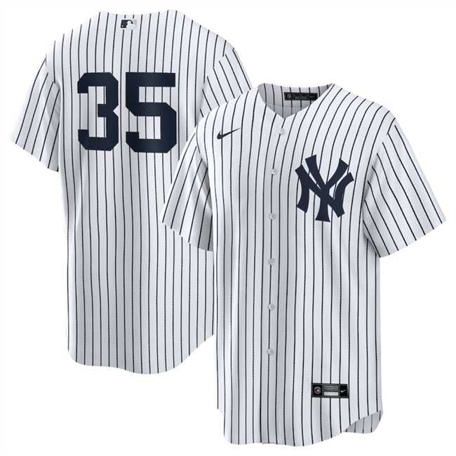 Men%27s New York Yankees #35 Cody Bellinger White 2024 Cool Base Stitched Jersey Dzhi->new york mets->MLB Jersey